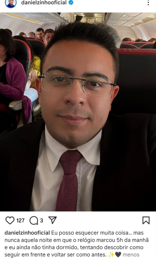 Derrota, silêncio e insônia: Danielzinho quebra o clima e desabafa nas redes 1 inshot 20250603 2140238347164668237506525163